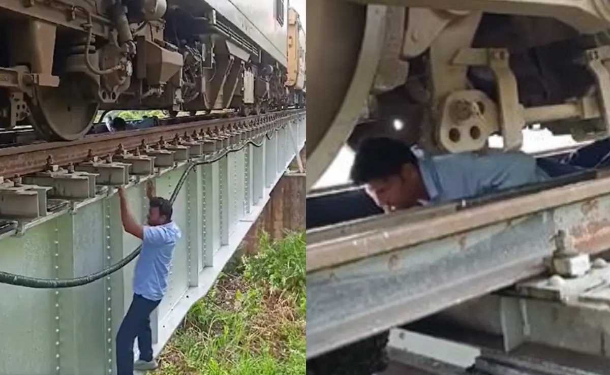 बिहार : पुल पर खराब हुई ट्रेन, जान जोखिम में डालकर लोको पायलट ने की मरम्मत, अब हो रही तारीफ